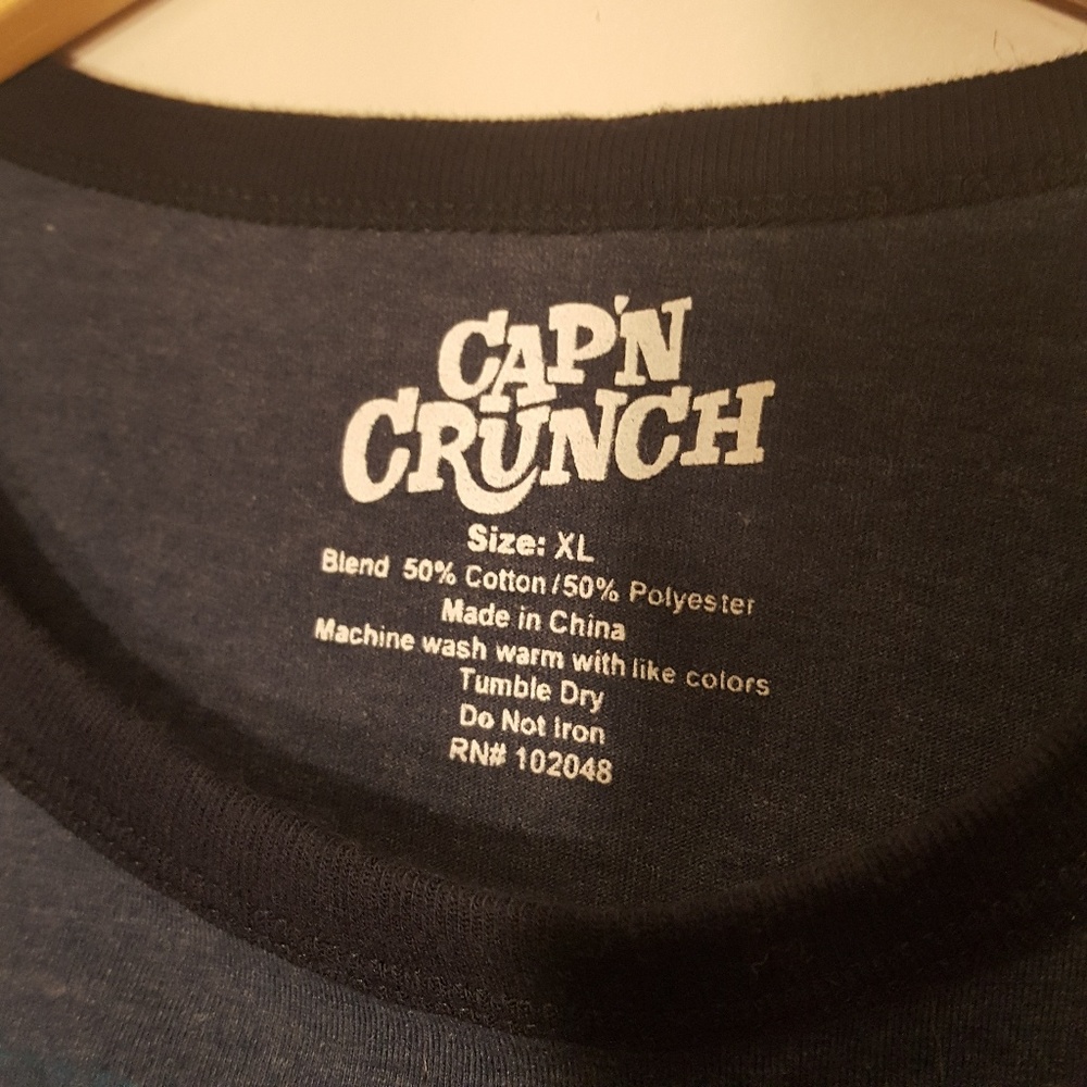 Capn Crunch Navy Blue t Shirt Size XL - Picture 3 of 3